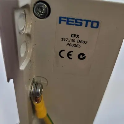 Used FESTO FESTO CPX-EPR-EV 195714 PANEL C4 677097 & CPX 197330 D602 P60065 Parts (Hydraulics and Pneumatics) | ND Industrial Surplus #1219109