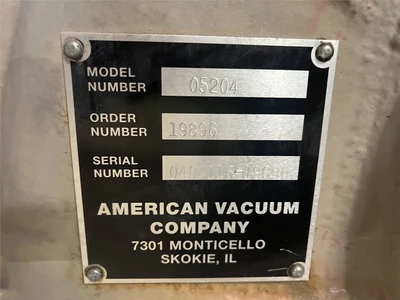 20 HP American Vacuum Multistage Centrifugal Blower
