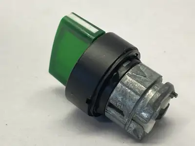ZB4BK15337 | Schneider Electric  Illuminated Selector Switch Head Green 22mm 3-Pos - New Other