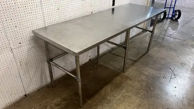 Used Falcon Restaurant Supply, Inc. Used 84" x 30" Stainless Steel Table - TH6-2 Food Prep Tables Illinois US | Falcon Restaurant Supply #1373560