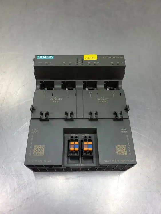 Used Siemens 6ES7158-3AD00-0XA0 SIMATIC S7 PN/PN Coupler Module PLC Ethernet Equipment South Carolina US | Palmetto Automation #1161165