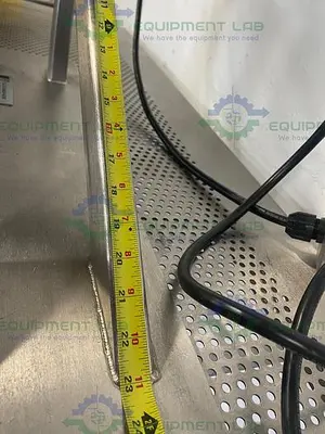 USED SCHAEFER TECHNOLOGIES CP-4200 CAPSULE POLISHER W/ BALDOR VSWDM3538 MOTOR
