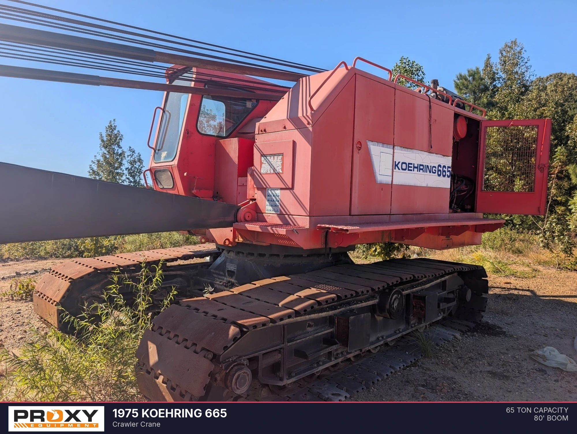 Used 1975 KOEHRING 665 Crawler Cranes Alabama US | Proxy Equipment #1567991
