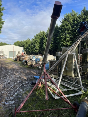 Astwell M/S Auger Conveyor 100 mm dia x 3100 mm long 2.2 kw