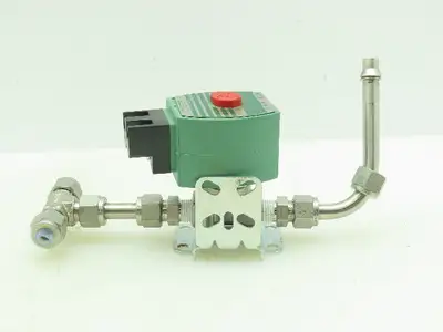 Asco Red-Hat OFKB8262H188VMB Numatic Solenoid Valve SS 2-Way 1/4"NPT 70PSI 24VDC