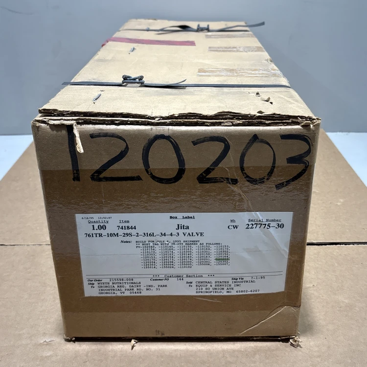 New | in-Stock Alfa Laval 761TR-10M-29S-2-316L-34-4-3 Valves/Fittings Indiana US | J&J Industrial Supply #1542780