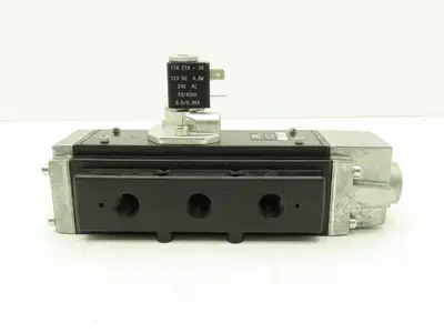 Aro J213SS-024-A Solenoid Spool Valve 5-Way 2 Pos 24V AC/DC 3/8" NPT