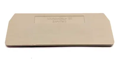 ZAP/TW3 | Weidmuller  Terminal Block End Plate Beige LOT OF 10 - Used