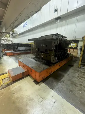 2500 Ton Schuler Model HZPUI Hydraulic Tandem Press Line - (4) 1250 Ton Schuler follow up Presses
