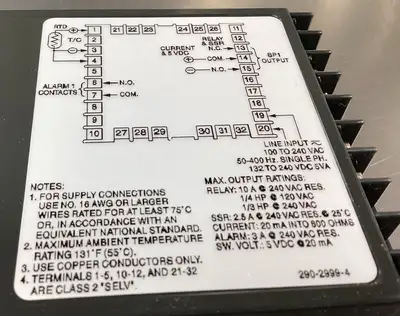 Used Dwyer 2E-09 Temperature Controls South Carolina US | Palmetto Automation #1319823
