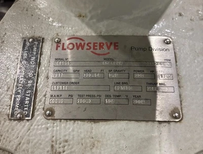 NEW FLOWSERVE 6HPX23A
