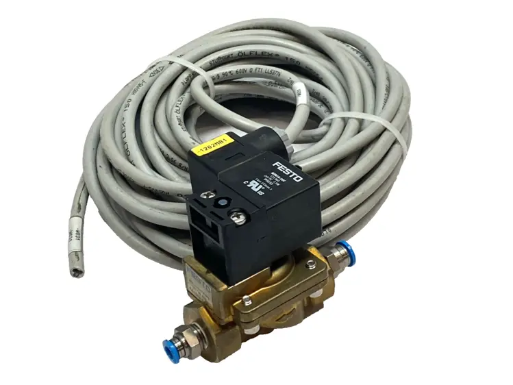 Used FESTO MN1H-2-1/4-MS SOLENOID VALVE 161725 W/ LAPP KABEL OLFLEX H05VV5-F Solenoid Valves Michigan US | Maverick Industrial Sales #1089193