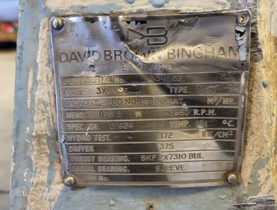 USED SULZER BINGHAM 3X6X9C MSD