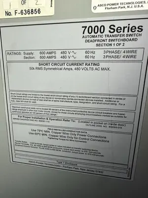 New | in-Stock ASCO J7ACTBA30600N5ZC Relays & Switches | Surplus Asset Holdings #1205771