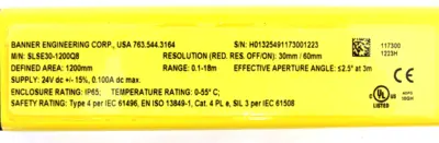 NEW BANNER SLSE30-1200Q8 LIGHT CURTAIN EMITTER SLSE301200Q8 117300 72374