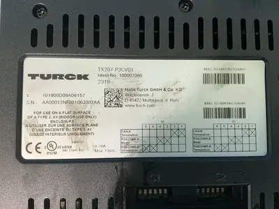 Used TURCK TX207P3CV01 Automation Control (HMI) Ohio US | HGR 24 #1452419