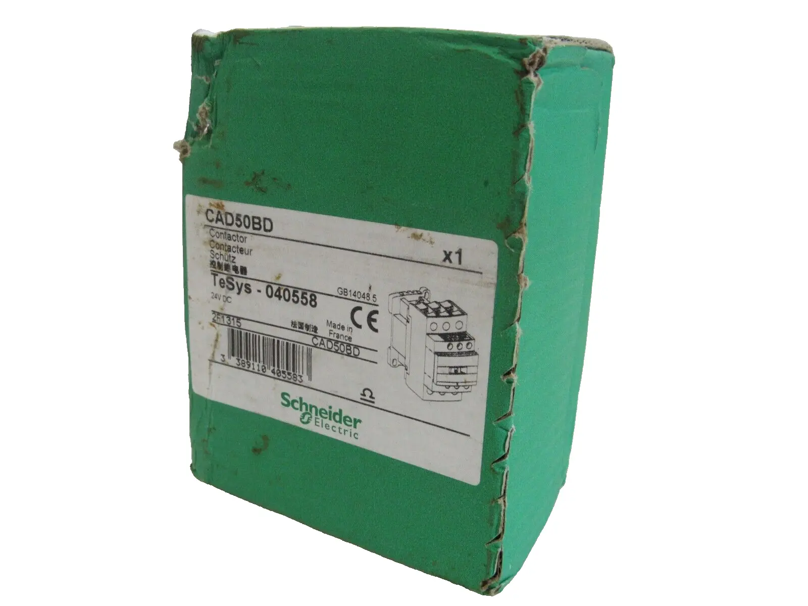 NEW SEALED SCHNEIDER ELECTRIC CAD50BD CONTACTOR 24VDC