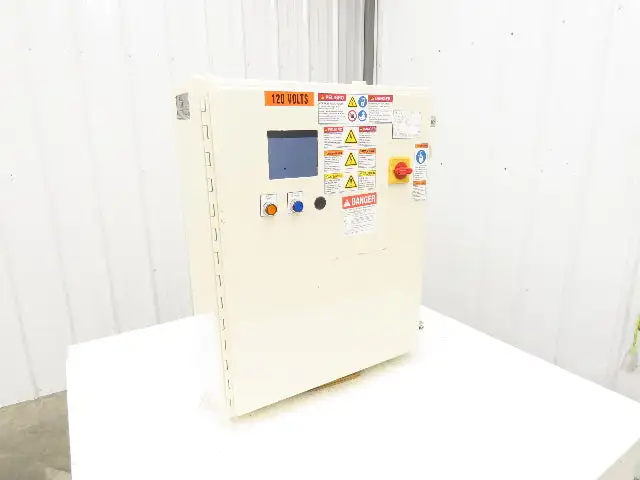 Hoffman A302408LP Electrical Enclosure 30x24x8" Control Panel  4.75x3.75" Cutout