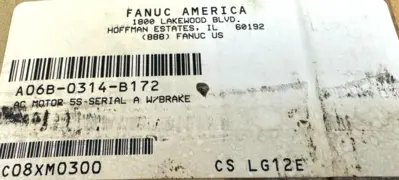 NEW SEALED FANUC A06B-0314-B172 SERVO MOTOR AC 5S SERIAL A W/ BRAKE A06B0314B172