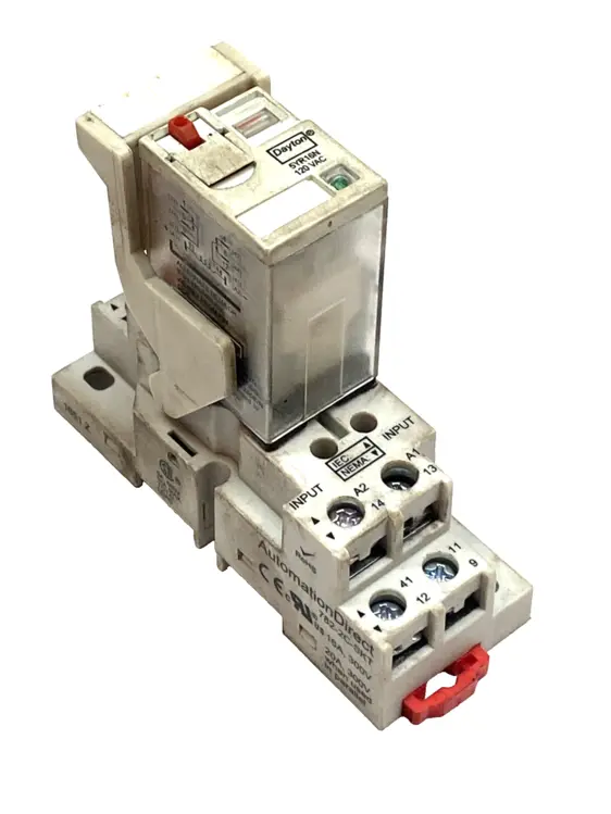 Used AutomationDirect Relay Socket w/ Dayton 5YR16N 120V AC 15A Relays & Switches Michigan US | Maverick Industrial Sales #1396218