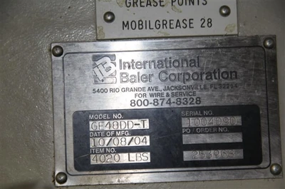 2004 INTERNATIONAL BALER CORPORATION GE48DD-T Balers | Mohawk Machinery (6)