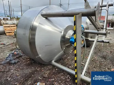 USED Stainless Fabrication 600 Gal SFI Mix Kettle, 304 S/S, 15/150#