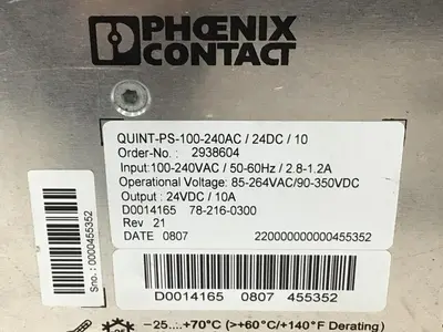 USED PHOENIX CONTACT QUINT-PS-100-240AC/24DC/10