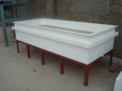 1,100L  White Polyprop Rectangular Tank