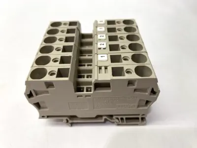 USED WEIDMÜLLER FEED-THROUGH TERMINAL BLOCK 1746750000 LOT OF 6