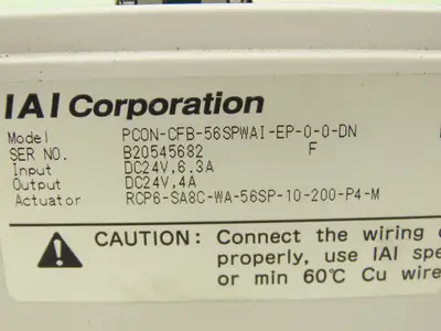 IAI PCON-CFB-56SPWAI-EP-0-0-DN Position Controller Absolute/Incremental 24VDC