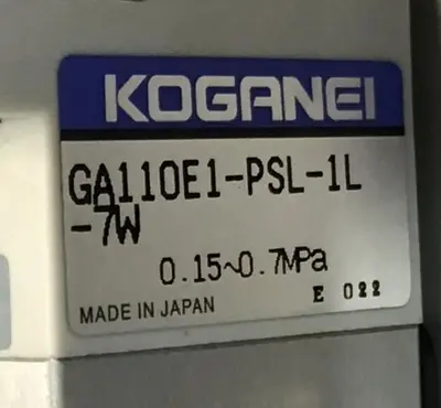 Used KOGANEI PBM7P-3W Valves/Fittings Michigan US | Ideal Machinery #1299915