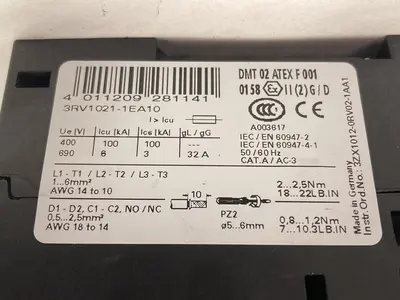 New | in-Stock SIEMENS 3RV1021-1EA10 Miscellaneous Equipment (Electrical & Power) | Surplus Asset Holdings #1189860