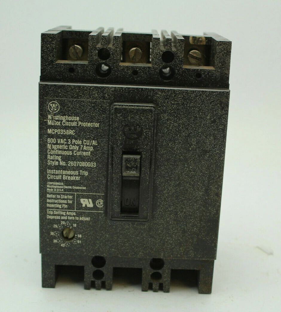 Used Westinghouse MCP0358RC Circuit Breakers California US | Davliegogo LLC #1705249