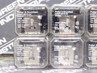 Lot of 10 Potter & Brumfield KUEP-3D15-24 Plug-In Power Relay Used