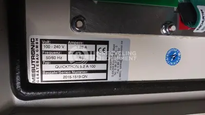 USED BUNTING QUICTRON 5.2 A 100 METAL SEPARATOR