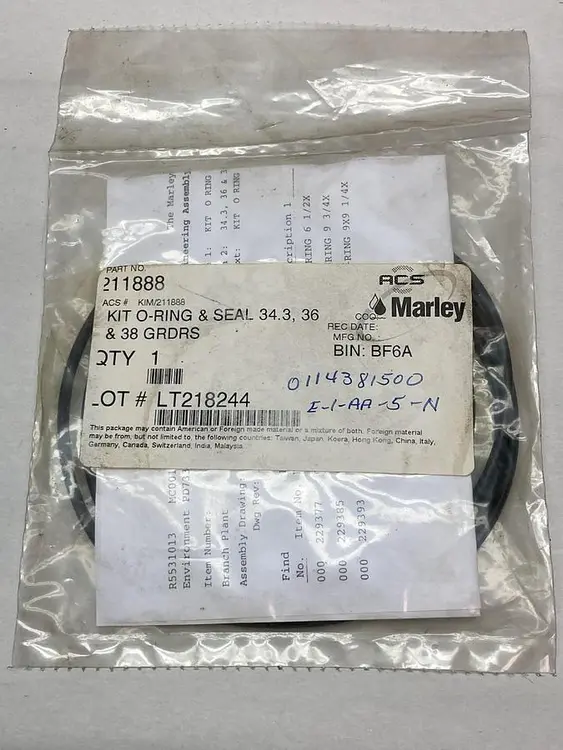 New | in-Stock MARLEY 211888 Seals & Gaskets Ohio US | Surplus Asset Holdings #1246970