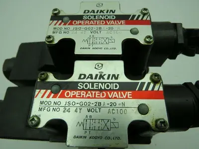 Daikin JSO-G02-2BA-20-N Solenoid Valve 100VAC W/MC-02P-05-10 Check Valve