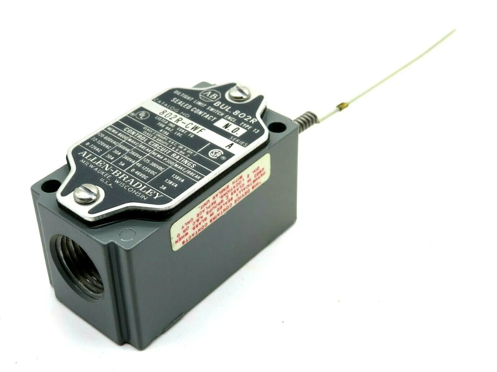 NEW ALLEN BRADLEY 802R-CWF LIMIT SWITCH SERIES A 802RCWF