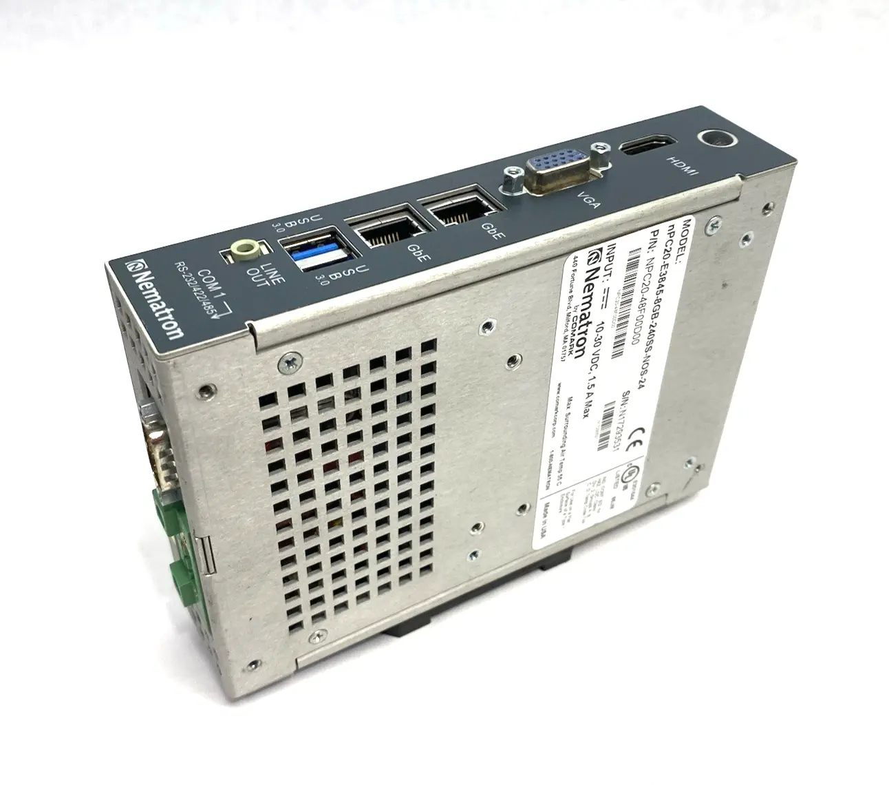 USED COMARK NEMATRON FANLESS NODE PC, INTEL QC, NPC20-48F00D00