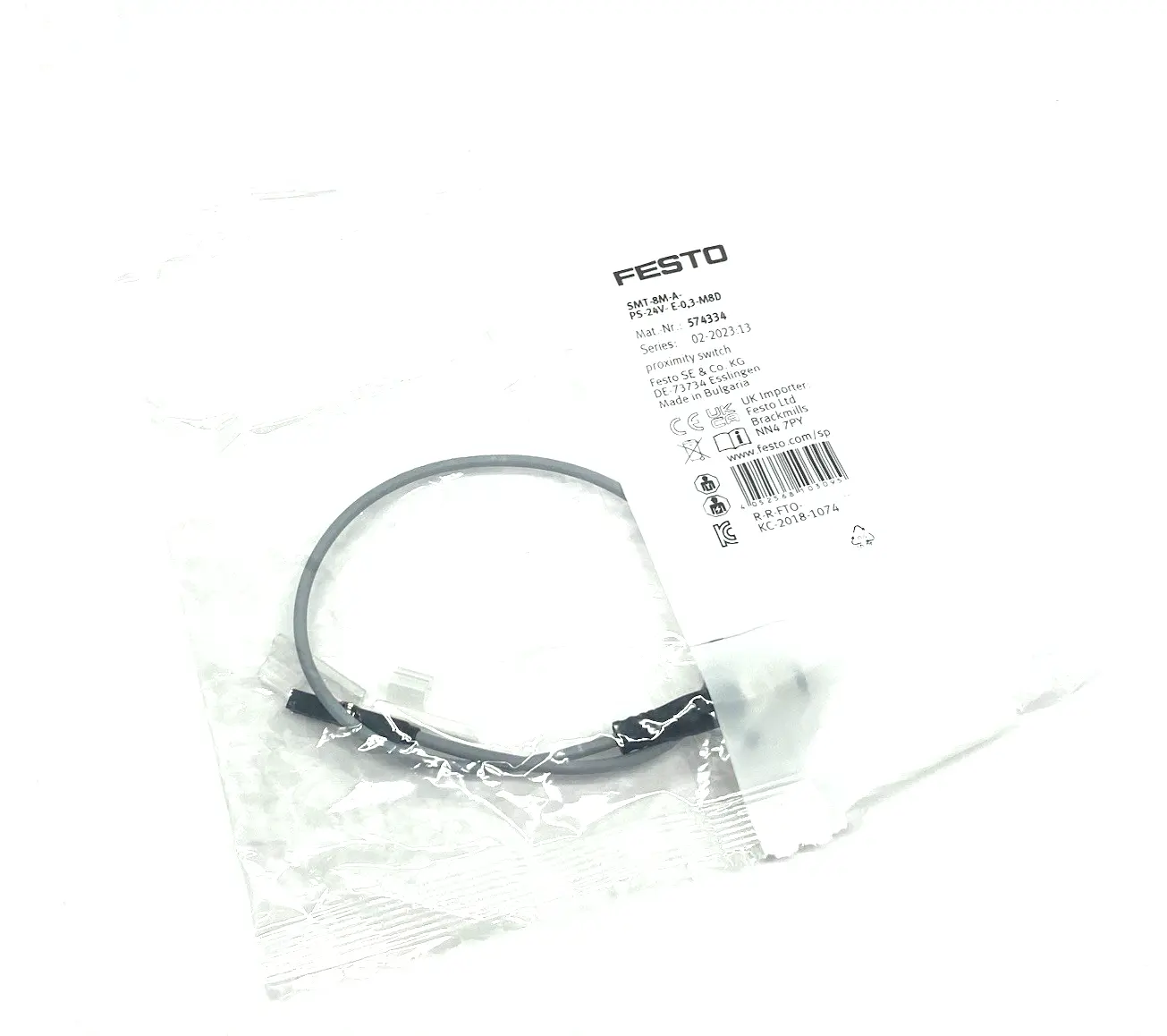 New | in-Stock Festo A-Coded Proximity Switch, NO Contact, 574334 Proximity Sensors Michigan US | Maverick Industrial Sales #1394188