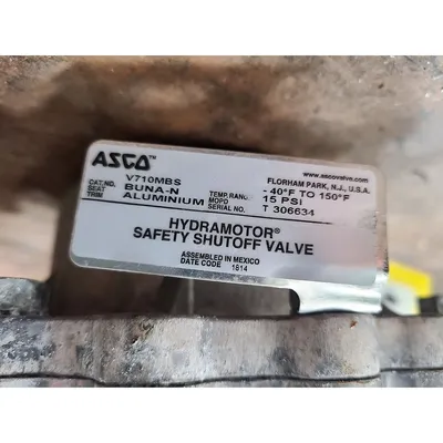 Used Twin 2" ASCO Series V710 Gas Valve Body w/ AH2E Hydramotor Actuator