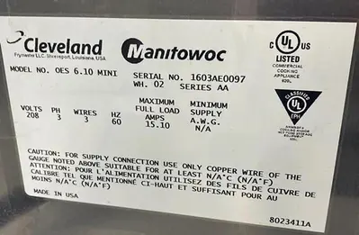 USED CLEVELAND - MANITOWAC OES 61O MINI