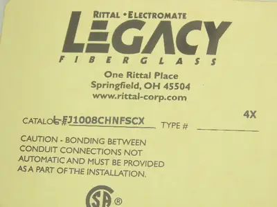Rittal  L-FJ1008CHNFSCX Electrical Enclosure