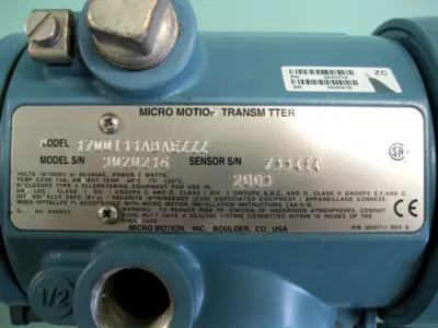 USED Micro Motion R025S113NCAAEZZZZ