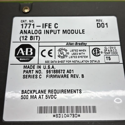 New | in-Stock Allen-Bradley 1771-IFE/C PLC Input & Output Indiana US | J&J Industrial Supply #1306330
