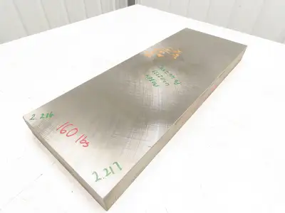 Mild Carbon Steel Flat Ground Stock 2.21" x 9-3/4" x 26-1/4"  160Lbs