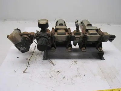 SMC Pneumatic Solenoid Valve Filter Double Regulator Assembly 0.05-0.83MPA