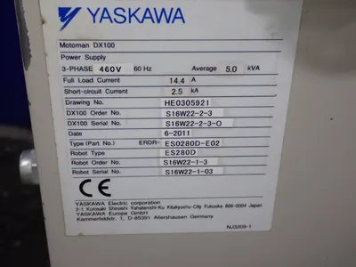 Used YASKAWA ELECTRIC CORPORATION MOTOMAN DX100 Robots Ohio US | HGR 24 #867291