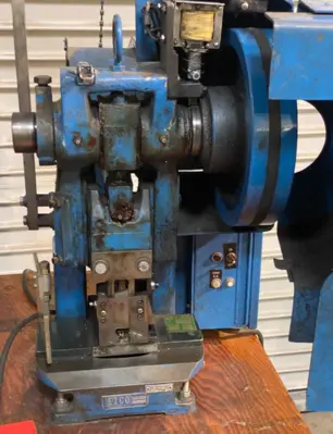 Perkins 3 Ton Model JR Bench Top ETCO Wire Terminal Press Crimping Machine