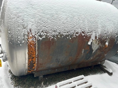 3,000 Gallon SS Stainless Steel Insulated Horizontal Liquid Storage Tank